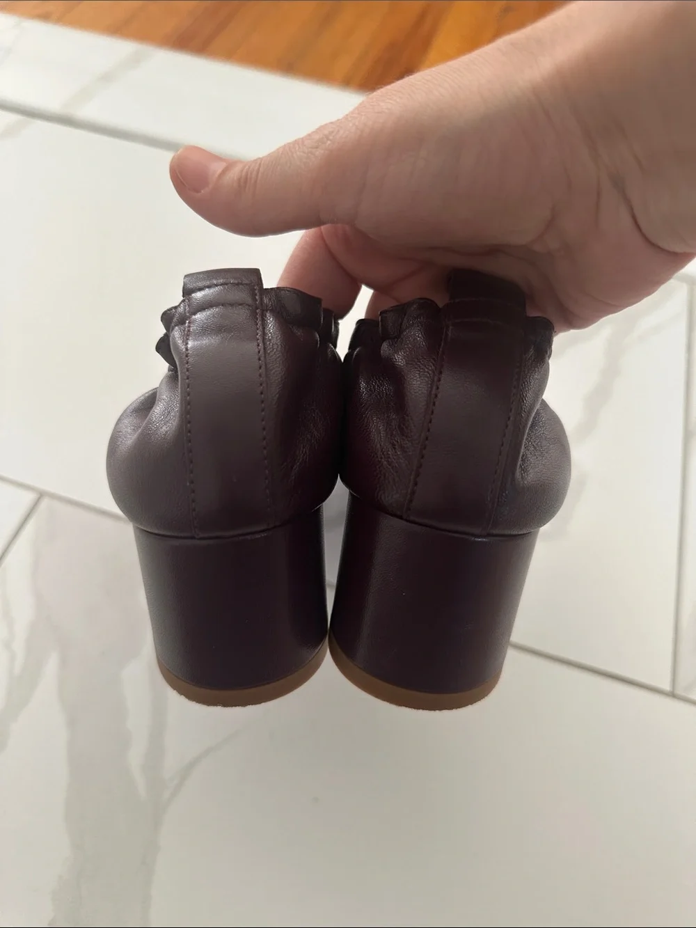 Everlane Day Heel Oxblood 8.5 Leather